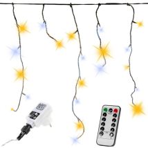 Voltronic - Luces led para Exteriores - 10m, 400 led, IP44, Resistentes a Intemperie, Corriente Principal, Ahorro de Energía, Control Remoto, Blanco