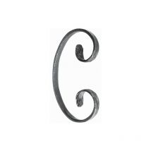 Volute en c finition queue de carpe - Hauteur 150mm Largeur 85mm plat de 14x6mm - Fer forgé - à souder Deco Fer Forge