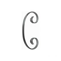 Volute en c finition queue de carpe - Hauteur 190mm Largeur 95mm plat de 16x6mm - Fer forgé - à souder Deco Fer Forge