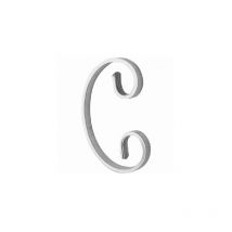 Volute en c Alu 140x75 mm - plat 14x5 mm Deco Fer Forge