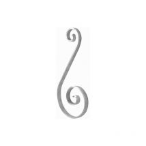 Volute en s Alu 290x120 mm - Plat 14x5 mm Deco Fer Forge