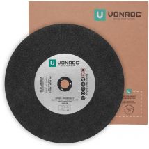 Vonroc - Disco de corte - Ø355mm - para cortar metal y acero (inoxidable) - para sierra de corte CS505AC y uso universal