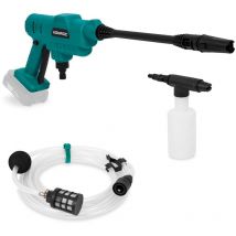 Vonroc - Hidrolimpiadora compacta sin cable 20V - 24bar - 198 l/h - Incl. manguera de aspiración de 5m, botella de detergente y boquilla