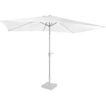 Parasol Rapallo 200x300cm - Parasol rectangulaire Premium Blanc - Vonroc