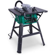 Vonroc - Scie sur Table 1500W - Lame de Scie 210mm - Guide Parallèle, Guide d'Onglet, Support Inclus