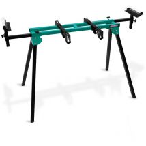 VONROC Supporto per troncatrice. Estensione base universale. Regolabile in altezza e larghezza. Capacità di carico 150 chili