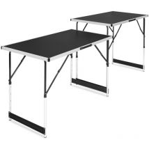 VONROC Table multifonctionnelle - 100 x 60 cm - set de 2 pièces