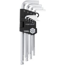 Chiavi Esagonali /hex/ 2-10mm, Cr-v, Set Da 9 Pezzi 56477 Vorel