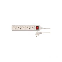 Vorel 72530 extension de câble avec connexion à vis/blanc avec 5 bassins/interrupteur 3 m
