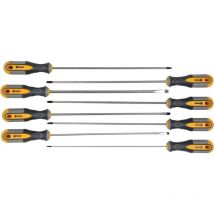 Toya - Schraubendreher-Set deVorel 60990 325mm Chrom-Vanadium-Stahl für den professionellen Einsatz, hohe Festigkeit und Haltbarkeit, 8-tlg.