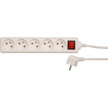 Elektrisches Verlängerungskabel, 5 Steckdosen Mit Erdung, 5 M, Mit Schalter 72534 Vorel