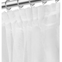 Vorhang 300x150 Luna weiß, fertig auf I23-Band