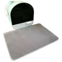 Vorleger für Katzenstreu - wasserdicht, rutschfest, geruchshemmend, 45x60cm- grau