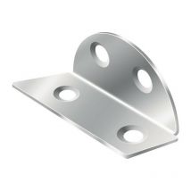 Angolo truciolare dimensione a 40mm lunghezza gamba 40mm zincato isoscele Vormann Per 25)