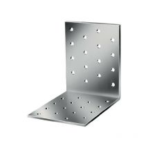 Piastra forata angolo 80x80x80mm S.2.5mm Vormann Per 50)