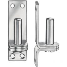 Gond volet sur support 16x40x102mm acier bleu galvanisé