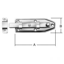 Fensterriegel Edelstahl, gerade 80x30x1 mm - Vormann