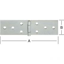 Vormann - gerolltes breites Tischband, verzinkt 200x44x2,0 mm