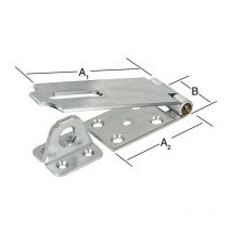 Fermaglio di sicurezza L.105mm H.35mm sta zincato blu Vormann Per 10)