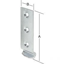 Vormann - Schließhaken 48x18 mm gekröpft Edelstahl (Form k)