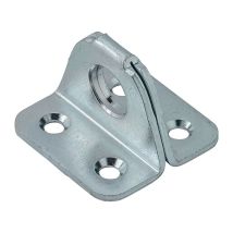 Vormann - 000075035Z Ösenplatte Länge 35 mm Höhe 25 mm Stärke 2 mm Stahl blau ver