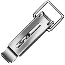 Vormann - Spannverschluss Höhe 110 Mm Breite 37 Mm Stahl Blau Verzinkt Mit Plombiermöglichkeit Din 3133