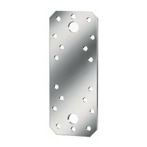 Connettore piatto L.96mm P.35mm S.2.5mm sta zincato sendzimir caposquadra (Per 50)