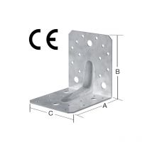 Vormann - Winkelverbinder 105x105x90 mm Edelstahl