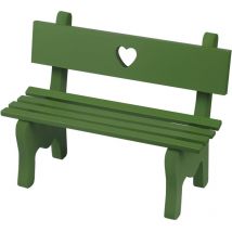 Vosarea Mini banc de jardin décoratif en bois, chaise de porche, ornement de paysage miniature pour accessoires de photomaton, décoration de la