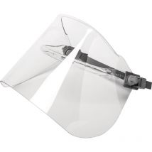 Elektrikerschutzschild glasklar,m.Helmhalterung 500x250mm