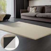 Vounot - Alfombra Moderna para Salón 120x160 cm, Beige
