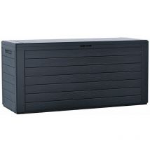 Vounot - Cassapanca Contenitore da Esterno con Maniglie, 280 l, Antracite