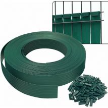 Vounot - pvc Privacy Strips Garden Privacy Fence Screen 75m x 4.7cm with 150 Clips, Green