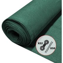 Rete Ombreggiante 1×10m, Telo Frangivista Recinzione Giardino Hdpe, Verde - Vounot