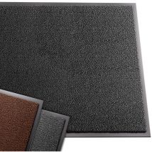 Rutschfest Fußmatte Schmutzfangmatte, Läufer Flur dünn Grau-schwarz 90x120cm - Vounot
