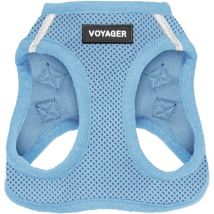Voyager Step-In Air Hundegeschirr by Best Pet Supplies - All Weather Mesh Step in Vest Harness für kleine und mittlere Hunde, Babyblau, size L