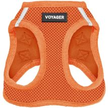 Best Pet Supplies - Voyager Step-in Air Hundegeschirr By All Weather Mesh Step In Vest Harness Für Kleine Und Mittlere Hunde, Orange, Size S - Brust 