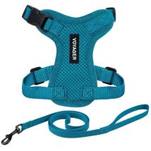 Voyager Step-in Lock Katzengeschirr Und Reflektierende Katzenleine Mit Neoprengriff By Best Pet Supplies - Unterstützt Kleine, Mittelgroße Und Große 