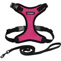 Voyager Step-in Lock Katzengeschirr Und Reflektierende Katzenleine Mit Neoprengriff By Best Pet Supplies - Unterstützt Kleine, Mittlereund Große 