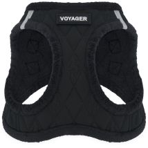 Best Pet Supplies - Voyager Step-in Plüsch-hundegeschirr By Step-in-westengeschirr Für Kleine Und Mittelgroße Hunde, Weicher Plüsch, Schwarzer Plüsch,