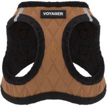 Voyager Step-in Plüsch-hundegeschirr By Best Pet Supplies - Step-in-westengeschirr Für Kleine Und Mittelgroße Hunde, Weicher Plüsch, Beige, Size Xl - 