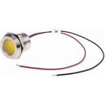 Voyant led lumineux Jaune Rs Pro dia. 22mm, 220V c.a., IP67 ( Prix pour 1 )