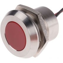 Voyant led lumineux Rouge Rs Pro dia. 22mm, 220V c.a., IP67 ( Prix pour 1 )
