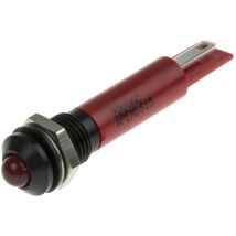 Voyant led lumineux Rouge Rs Pro dia. 8mm, 220V c.a., IP67 ( Prix pour 1 )