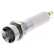 Voyant led lumineux Rs Pro dia. 8mm, 12V c.c. ( Prix pour 1 )