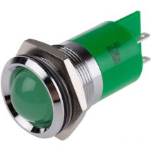 Voyant led lumineux Vert Rs Pro dia. 22mm, 12V ( Prix pour 1 )