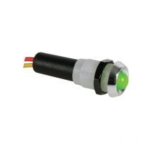 Voyant led vert 12V - boitier chrome Velleman 12VCG