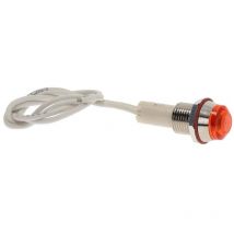 Voyant orange rond a visser 250V pour pieces preparation...