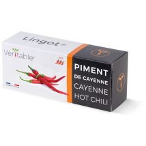 Lingot piment de cayenne - compatible potager d'intérieur véritable et exky - recharge prête à l'emploi - substrat avec grain