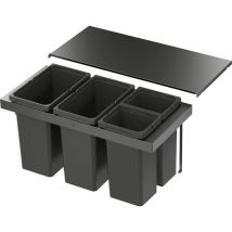 Vs Envi Flex Pro Abfalltrennsystem Kb 900 Mm 2 X 28/2 X 12,5 Liter Lava